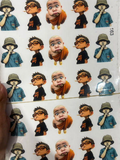 UV Cut Out Sticker Sheet