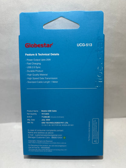 Globstar UCG-513 USB-A TO MICRO DATA PR 25W