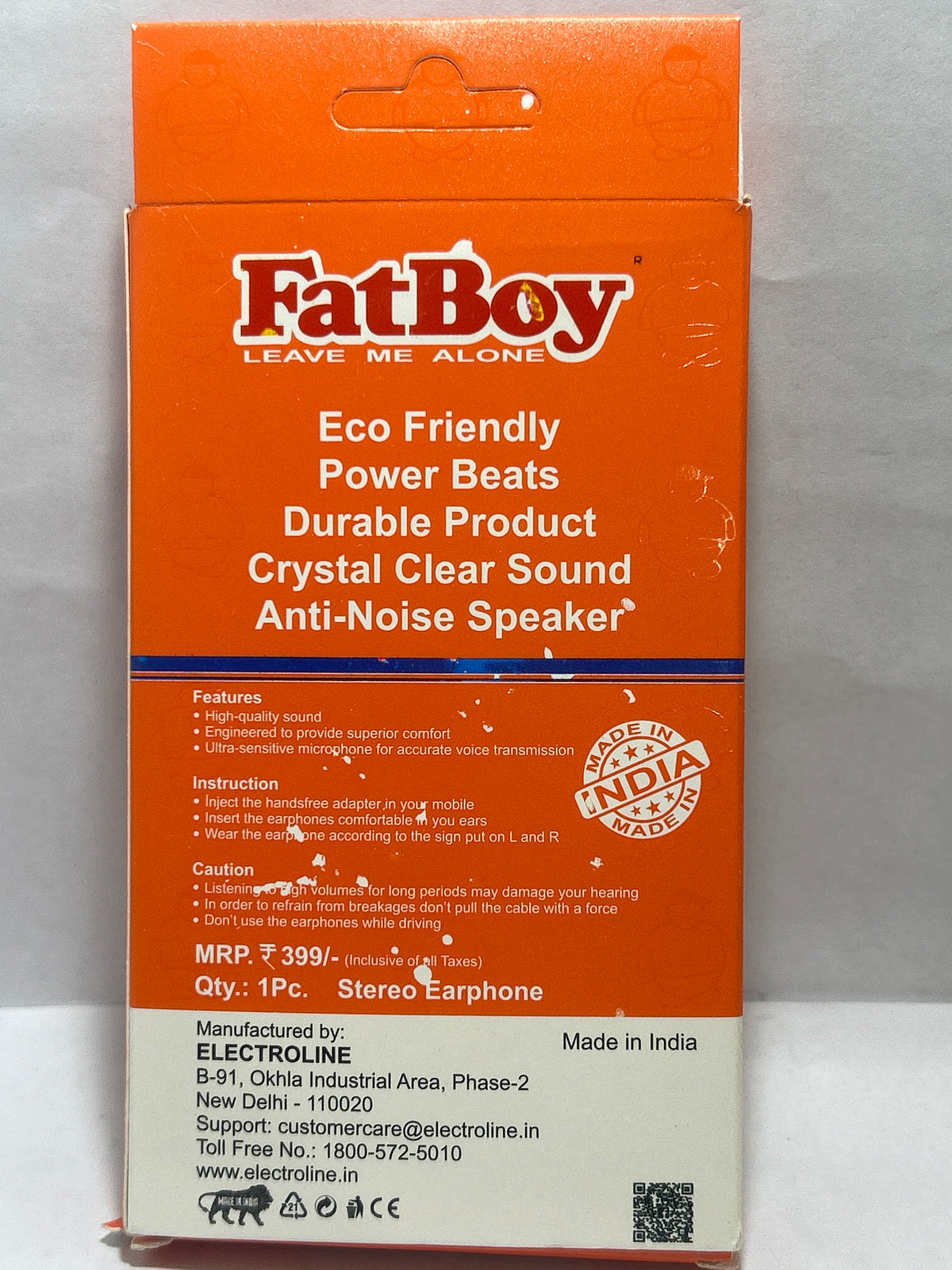 FATBOY F-1 TRUE BEATS EARPHONES