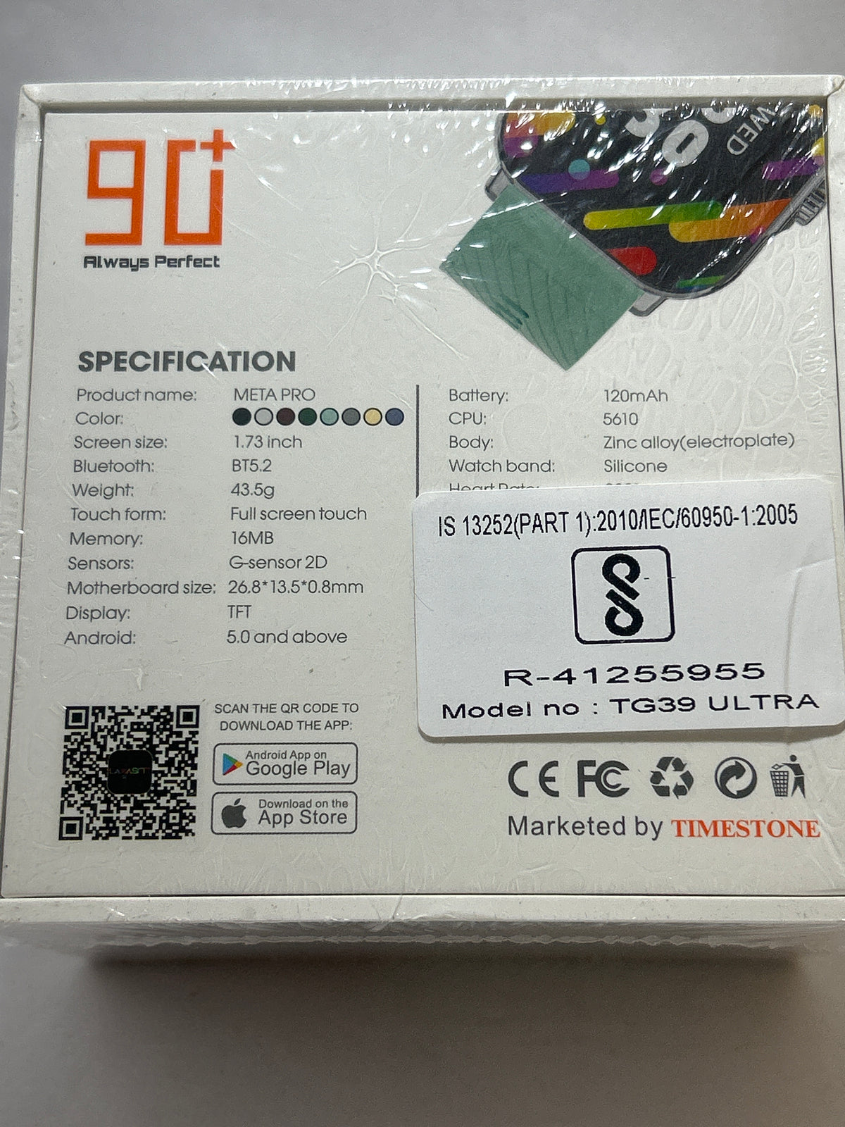 90+ Mega Pro Ultra TG39 Smart Wetch