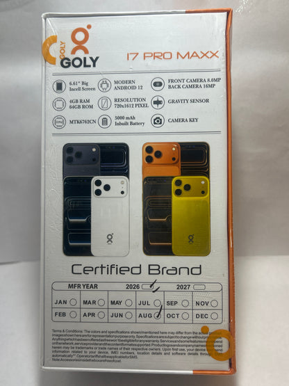 Goly 17 Pro Maxx 4g Smartphone