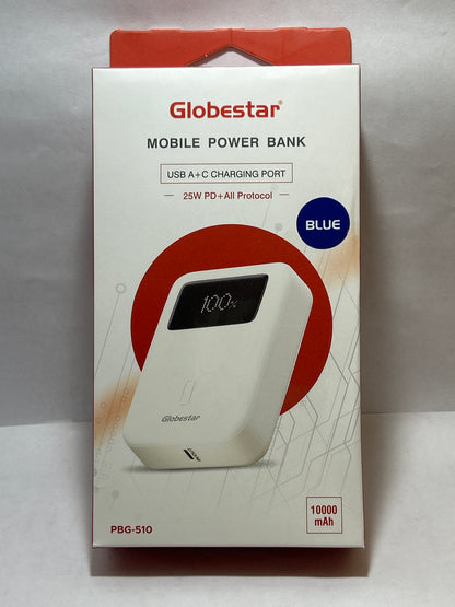 GlobStar PBG-510 POWER BANK 10000 MAH ORANGE/ Blue 25W