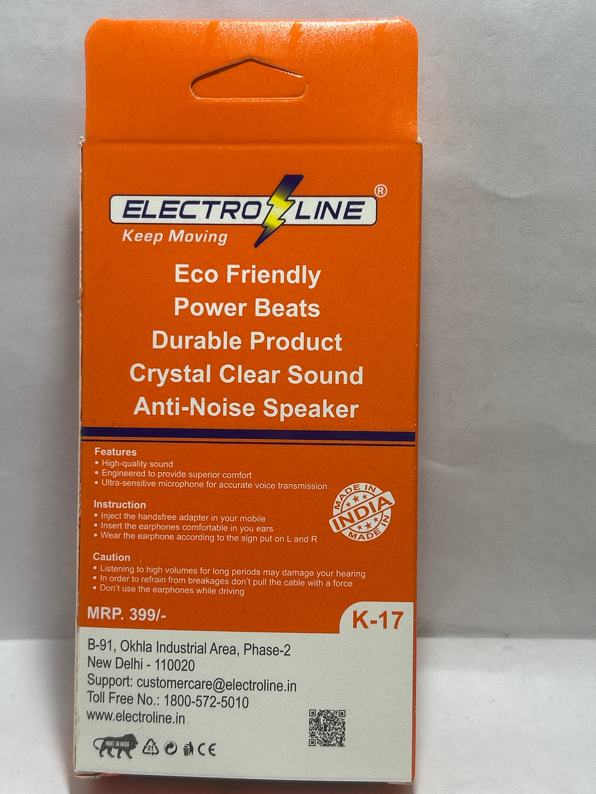 ELECTORE LINE K-17 TRUE BEATS EARPHONES