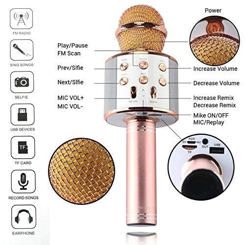 Mic karaoke wireless speaker WS-858