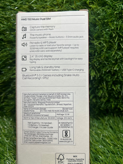 Nokia HMD 150 Music Dual Sim Mobile Phone