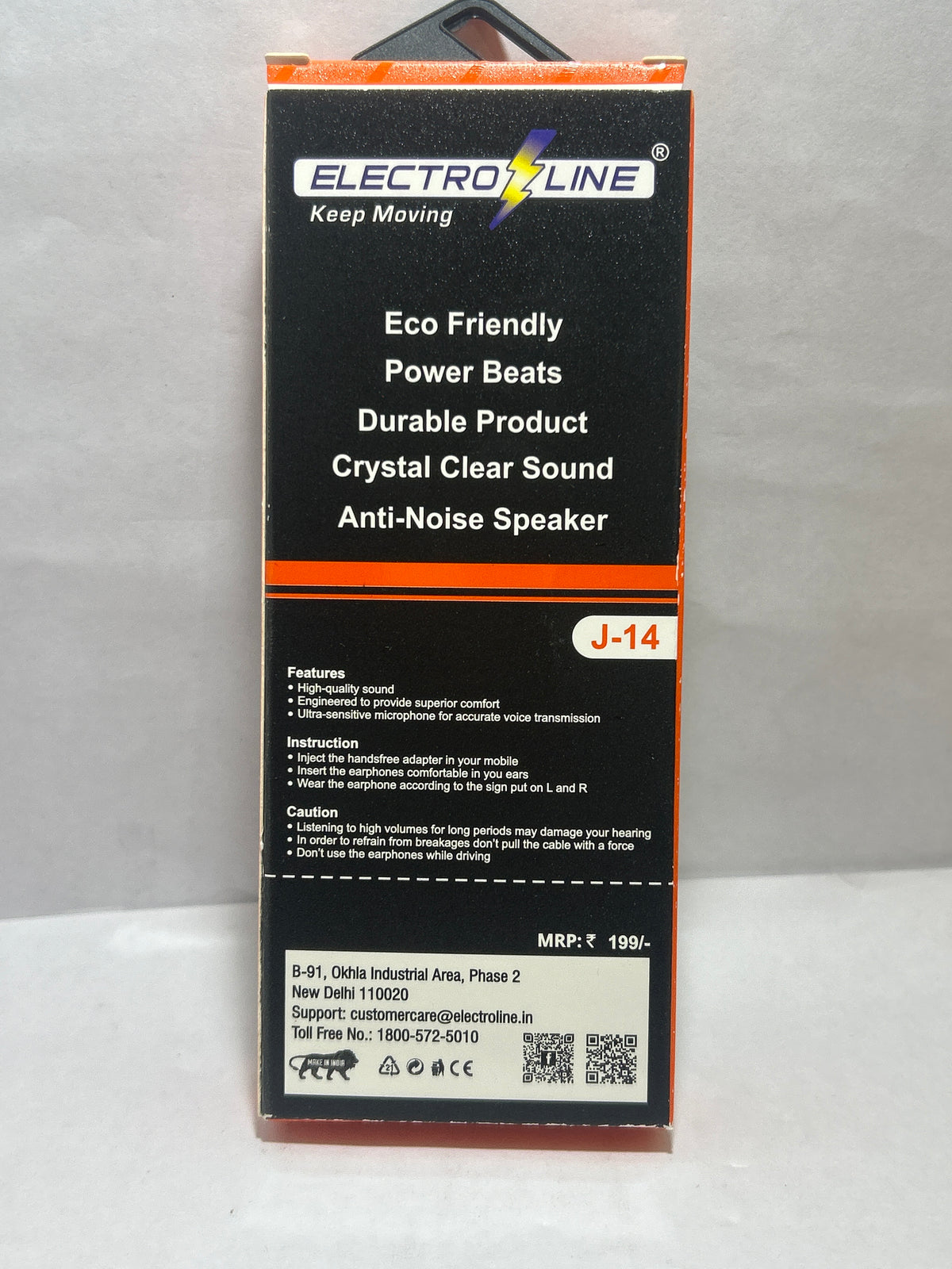 ELECTRO LINE J-14 STEREO HEADEST EARPHONES