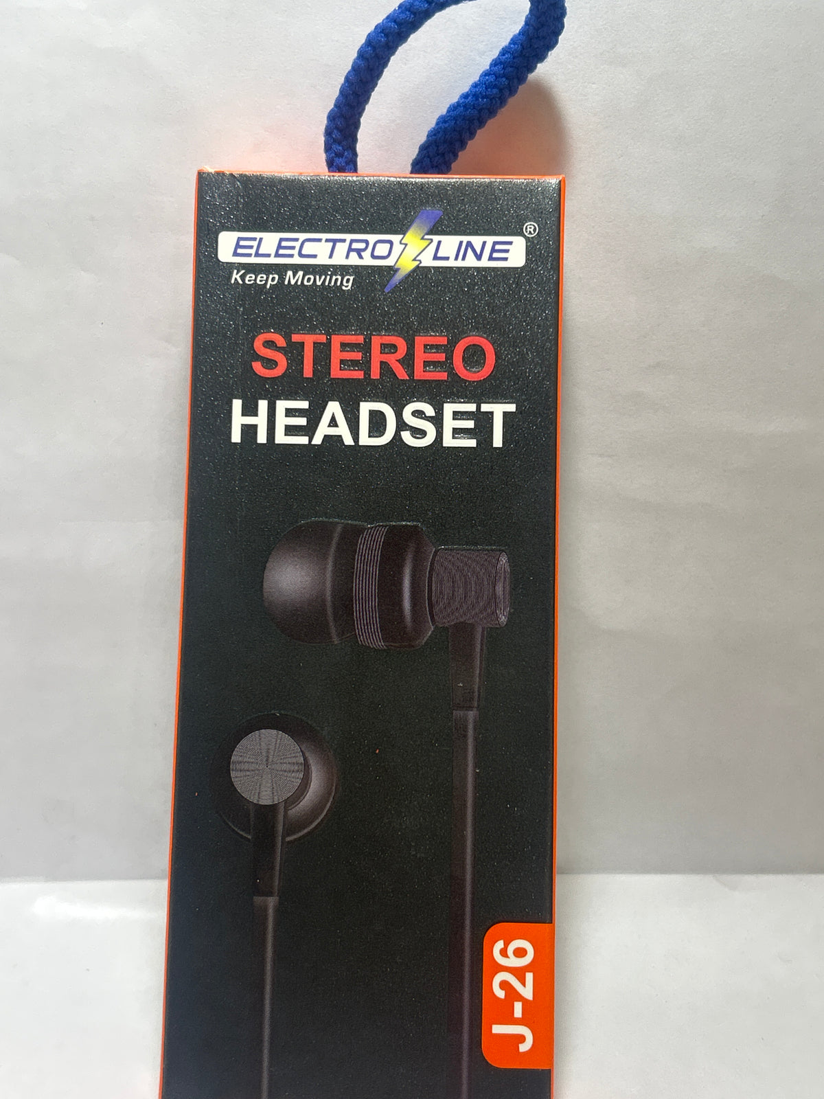 ELECTRO LINE J-26 STEREO WIRED HEADSET EARPHONES