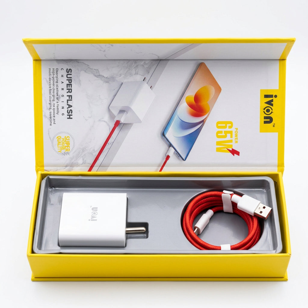 Ivon 65W Flash Fast Cherger (IV CH82 )