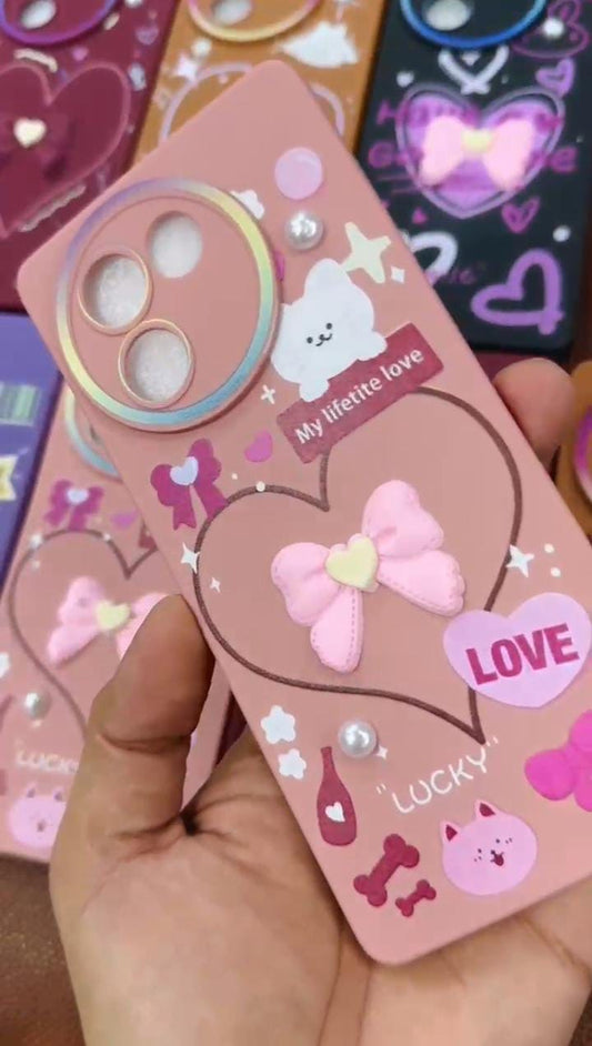 New Teddy Ribbon Stone Mobile Cover