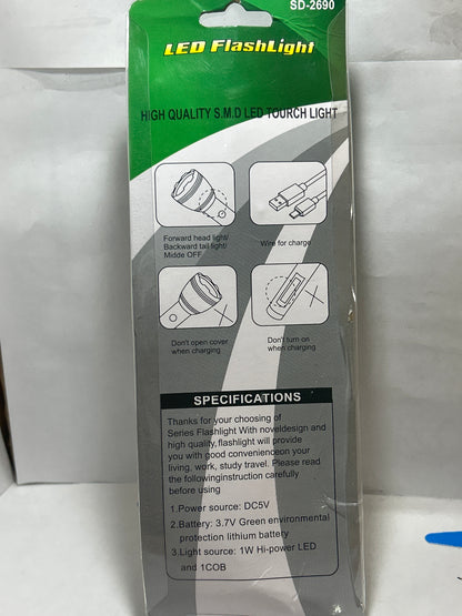 SD-2690 Rechargeable LED Flashlight & Torch