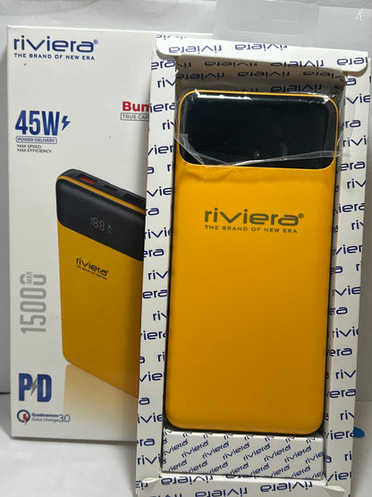 Riviera 45W Bumble Bee 15000Mah Power Bank