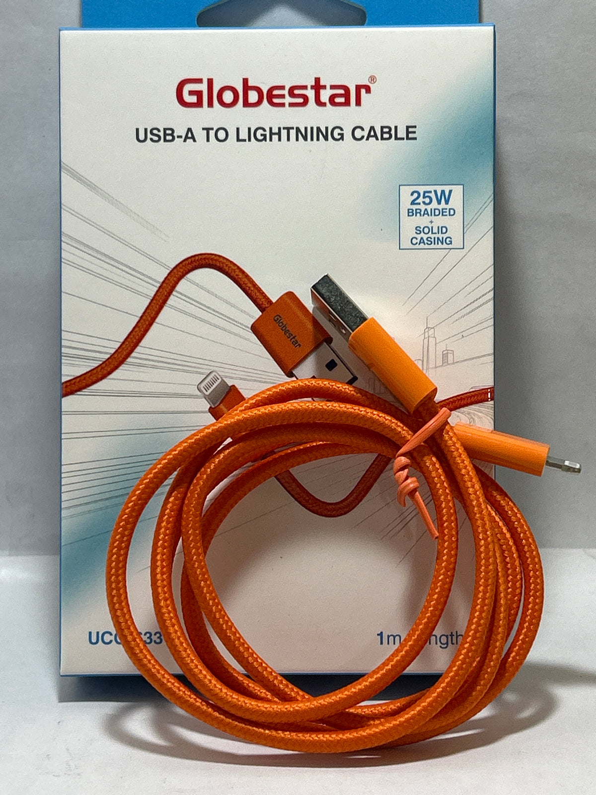 Globstar UCG-633 LIGHTNING DATA CABLE BPO 25W