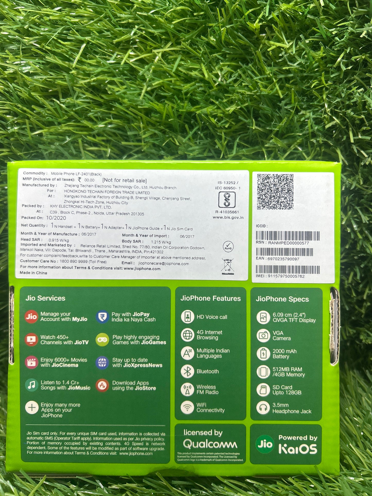 JIO F240 (Green) New Keyped Mobile Phone