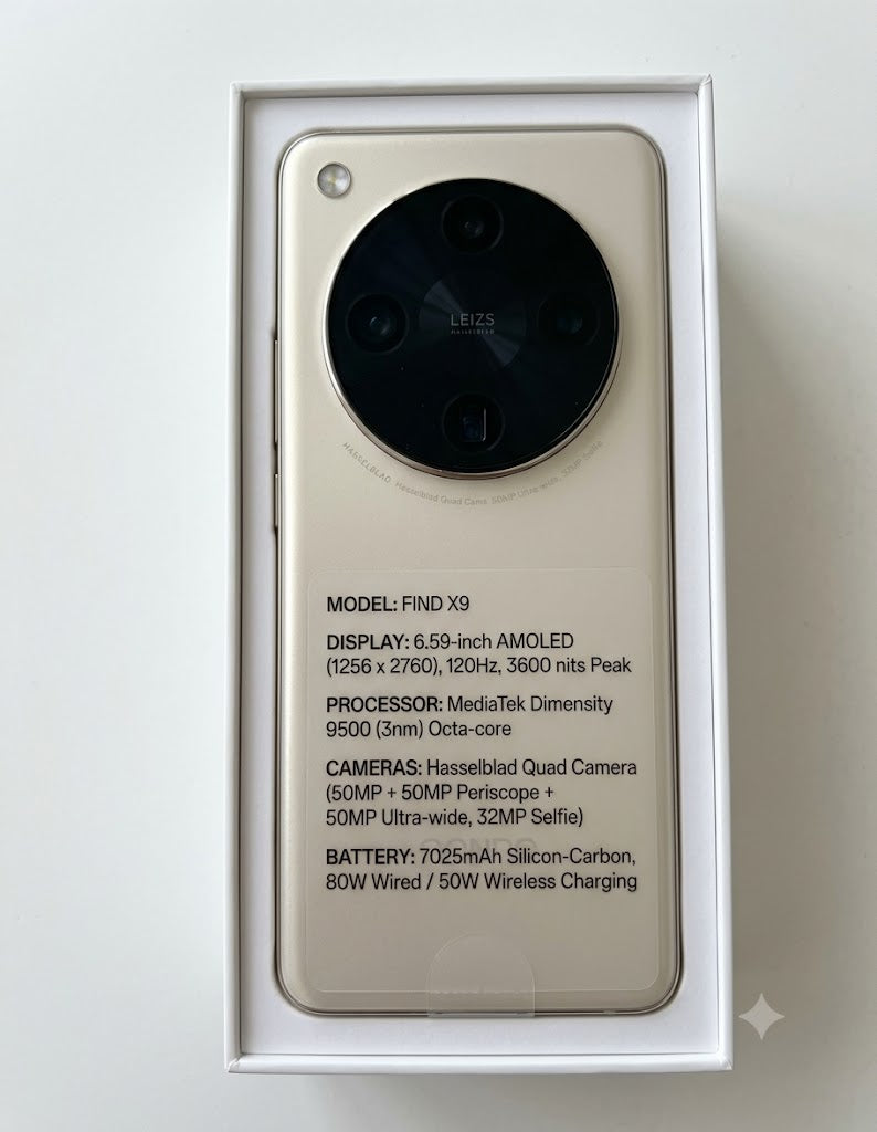 Find X9 Pro Flagship 5G Smartphone