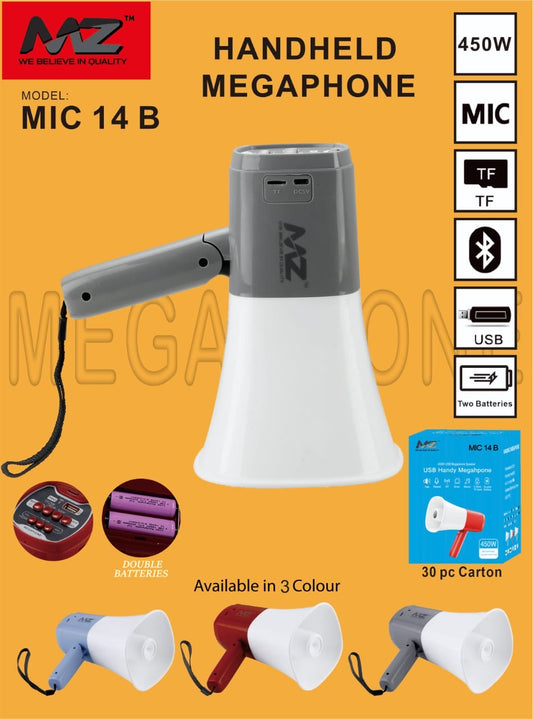 MZ MIC 14 Megaphone bluetooth speaker
