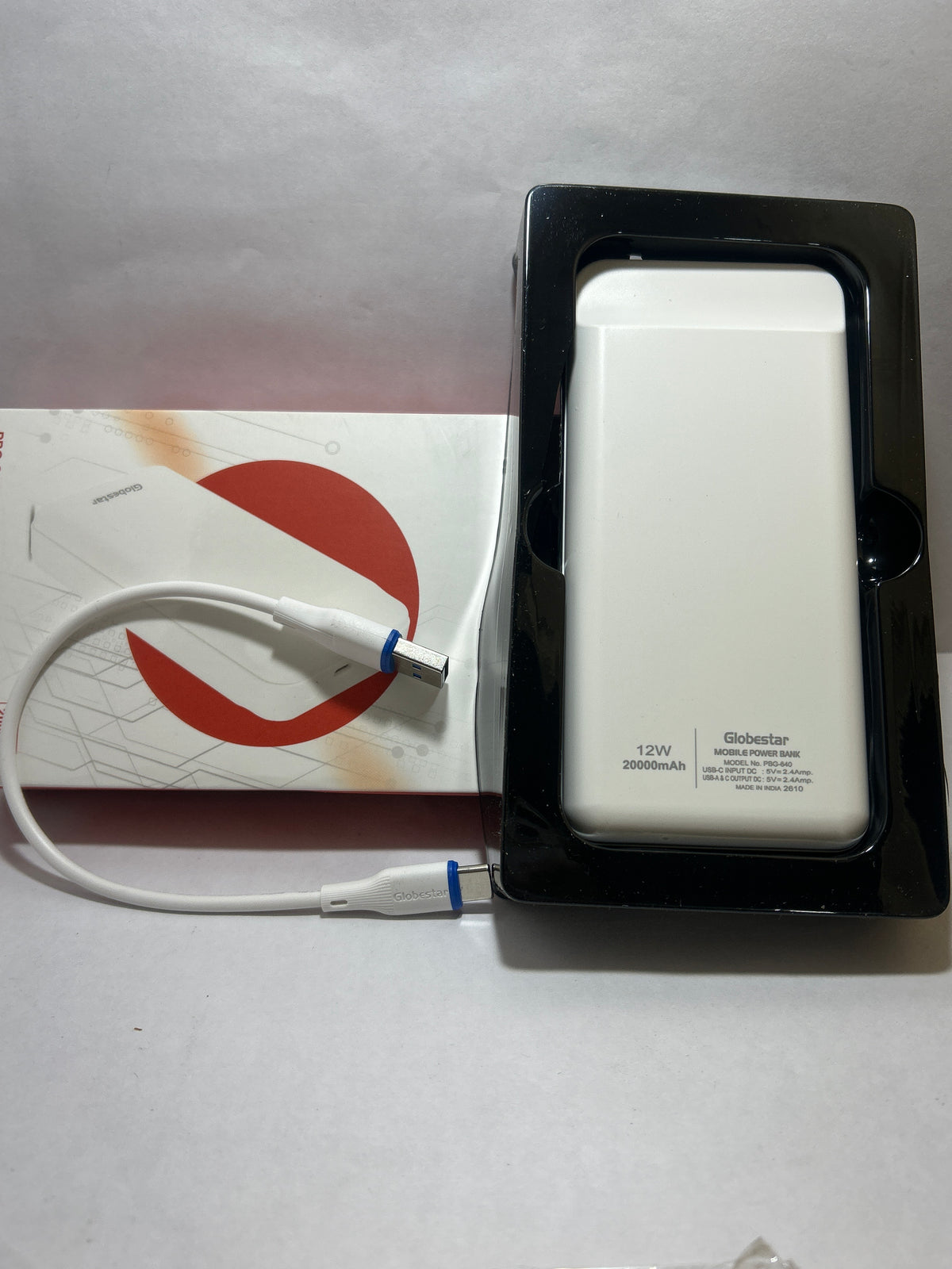 Globstar PBG-640 POWER BANK 20000MAH White/Black