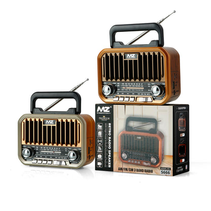 Mz S666 Retro Radio Speaker