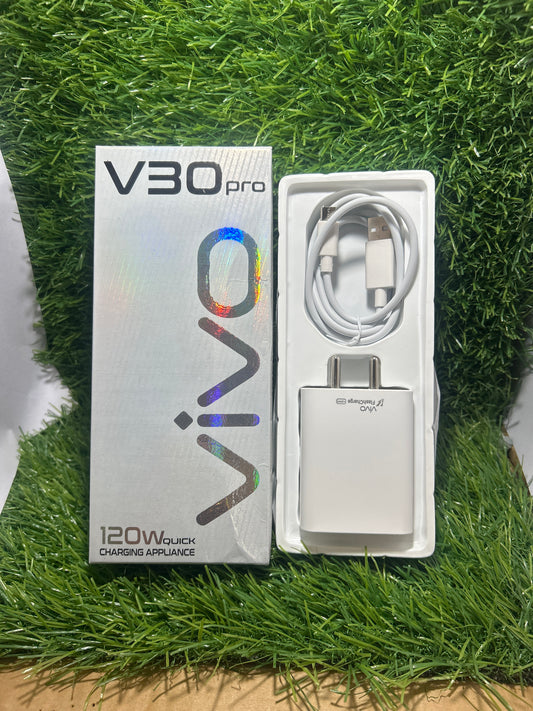 Vivo V30/120W Quick Charger with Cable