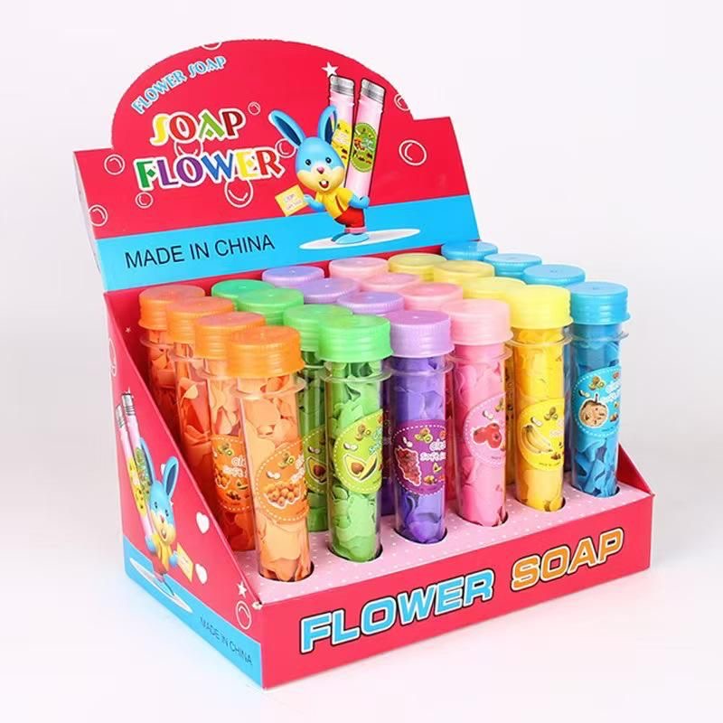 Flower Design Paper Soap Bottle