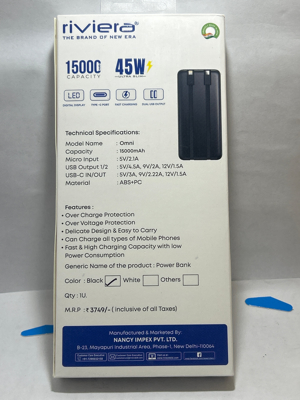 Riviera Omni 45w 15000Mah Power Bank