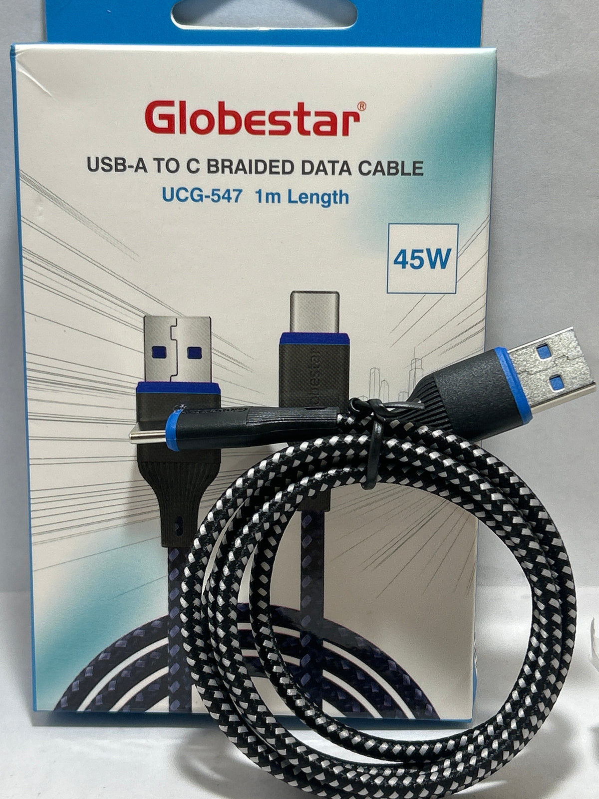 Globstar UCG-547 USB-A TO C DATA Cable BG 45W