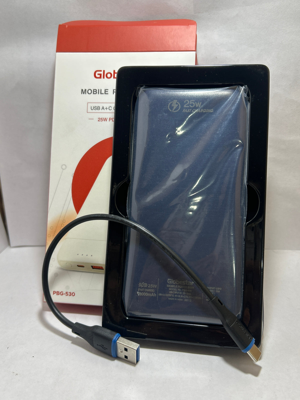 GlobStar PBG-530 POWER BANK 10000 MAH ORANGE/ Blue 25W