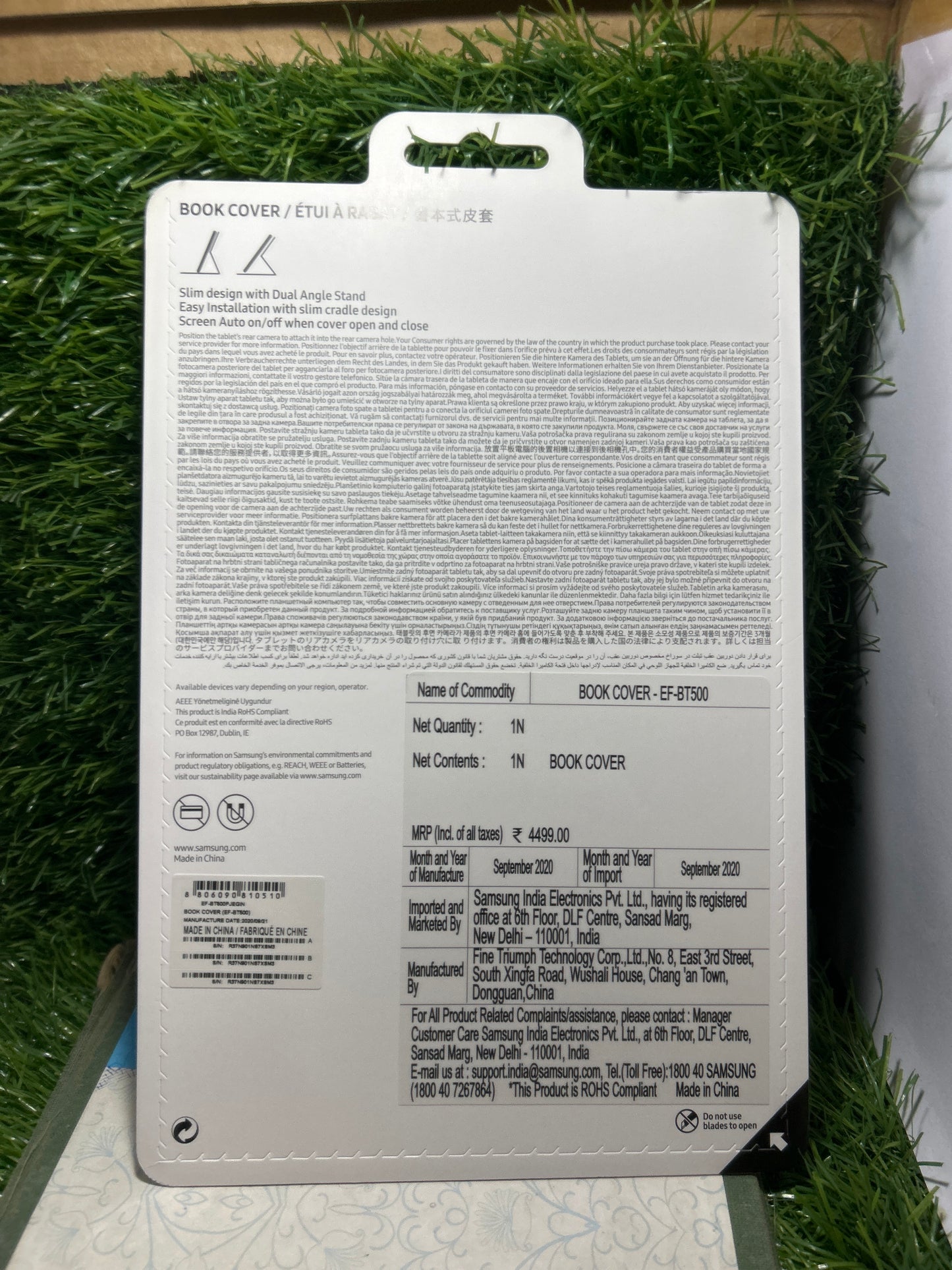 Galaxy Tab A7 Book Cove