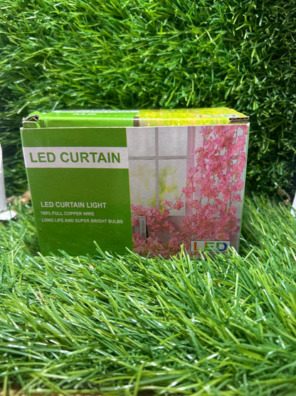 Leaf Curtain LED String Copper Light