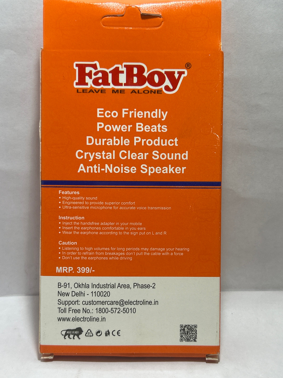 FATBOY F-3 TRUE BEATS EARPHONES