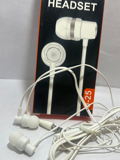 ELECTRO LINE J-25 STEREO HEADSET EARPHONES