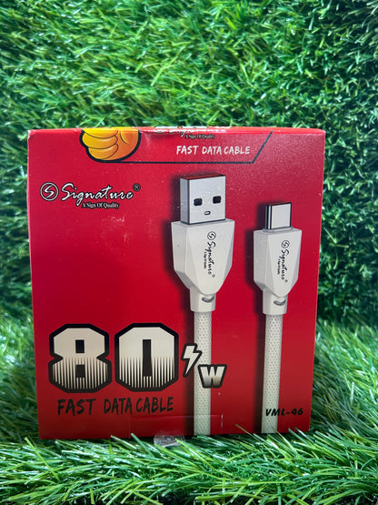 Signature VML-46 80W Type-C Data Cable