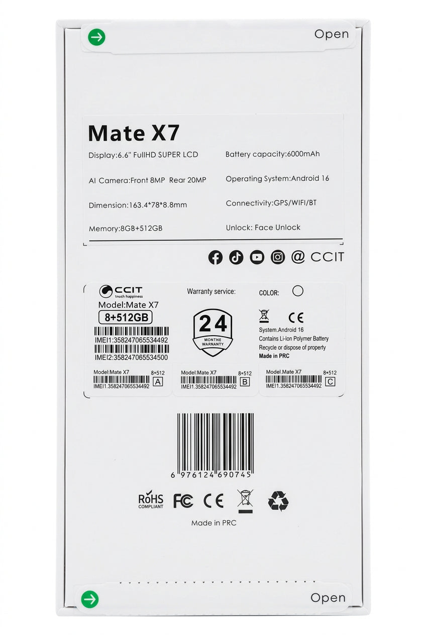 Mate X7  6.6-inch Full HD Super LCD Display Smartphone