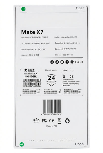 Mate X7  6.6-inch Full HD Super LCD Display Smartphone