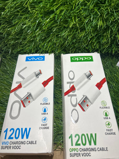 OPPO / VIVO 120W White Type  C Cable