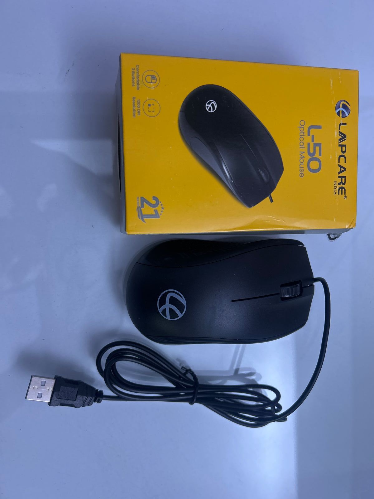 Lapcare L-50 Wired USB Optical Mouse