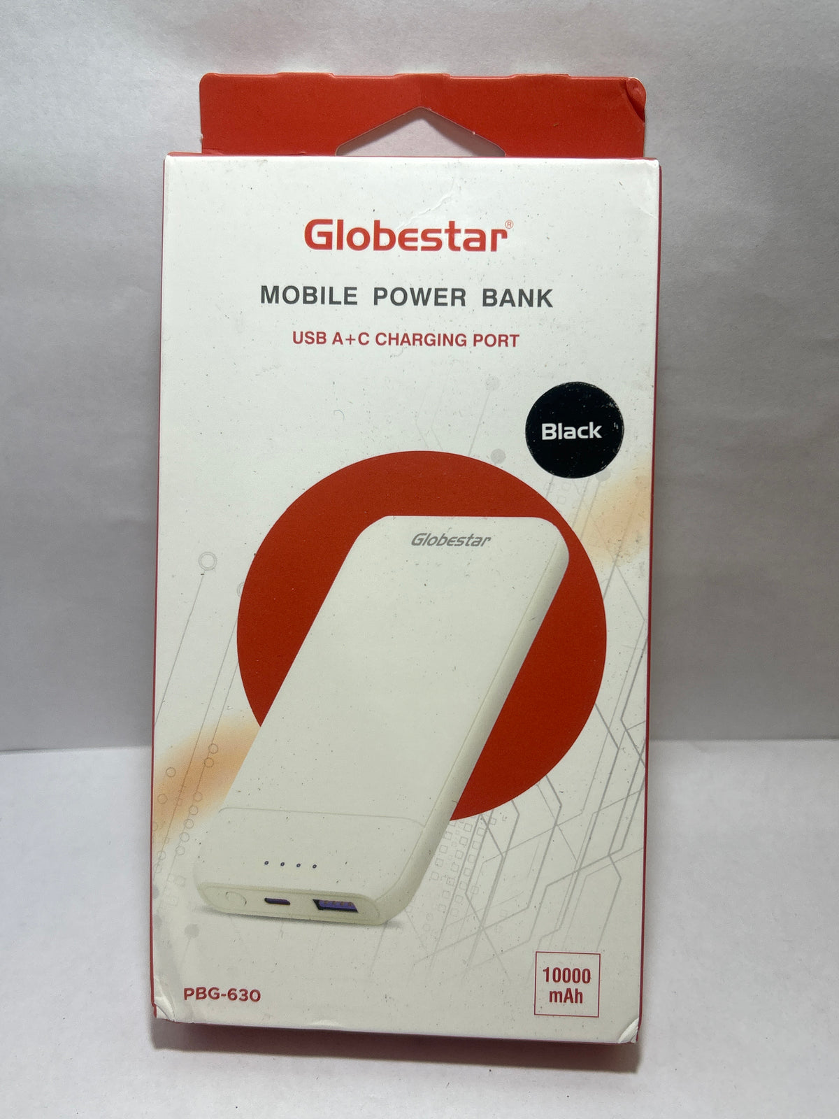 Globstar PBG-630 POWER BANK 10000MAH BLACK / White