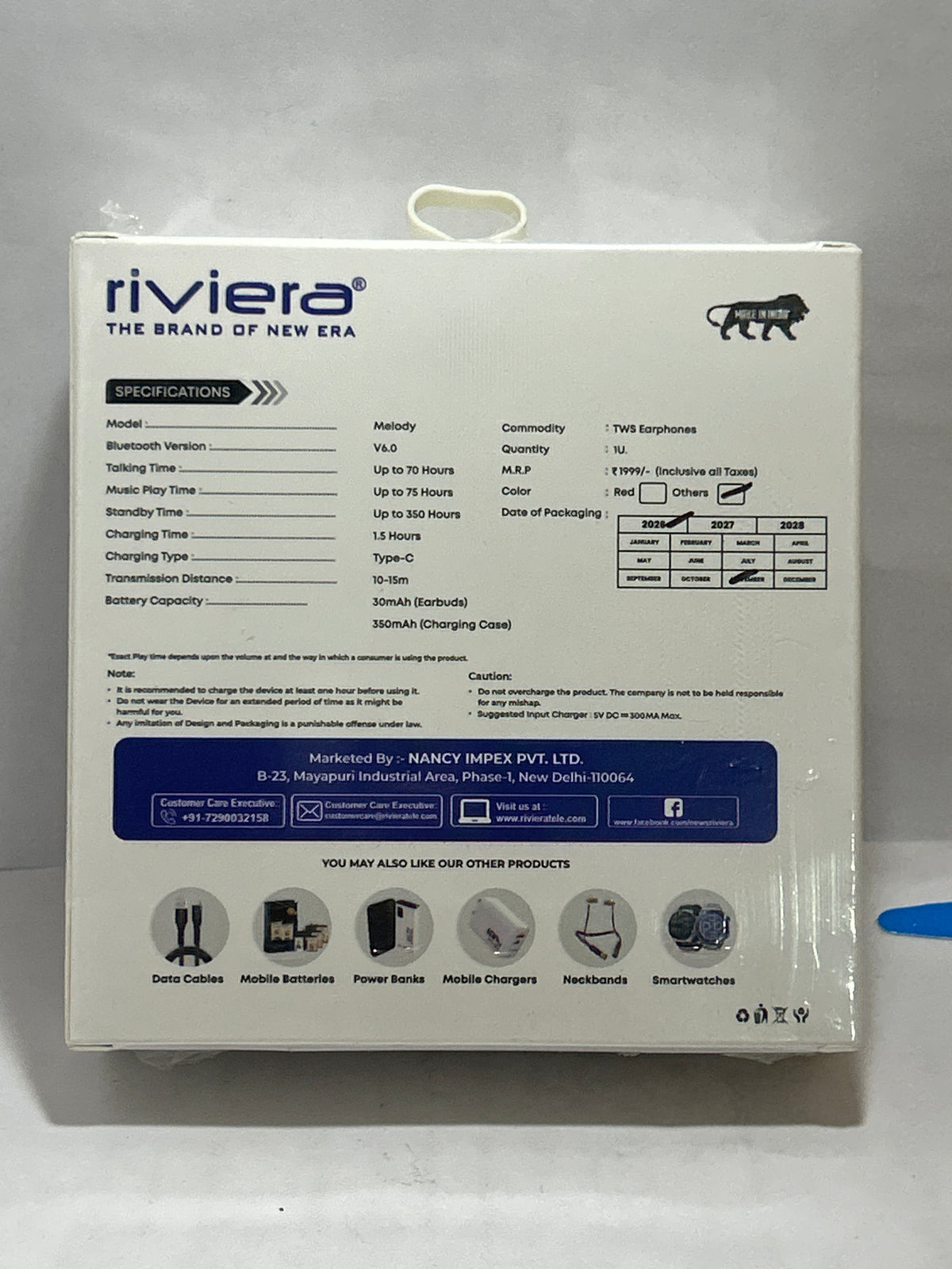 Riviera Melody True Wireless Earbuds