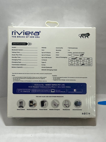 Riviera Melody True Wireless Earbuds