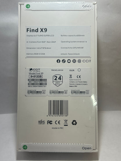 Find X9 Pro Flagship 5G Smartphone