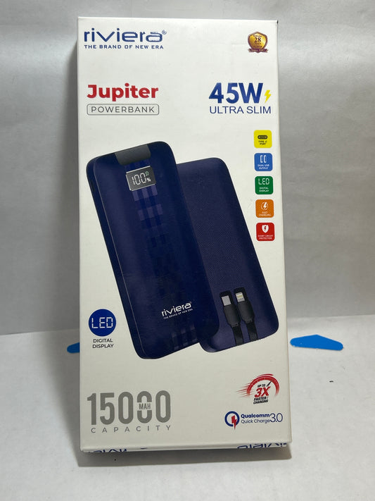 Rivira Jupiter 45W Ultra Slim 15000Mah Power Bank