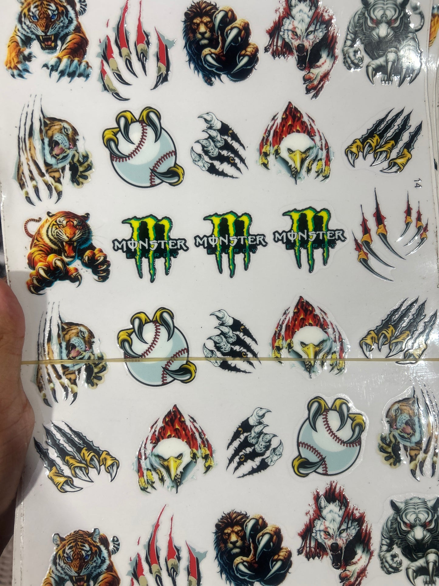 UV Cut Out Sticker Sheet