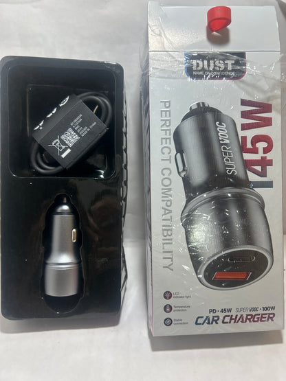Dust PD 45W Super Vooc Car Charger