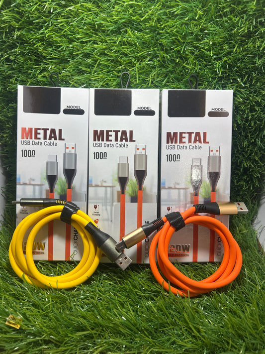 120W/6MM Metal type C, 6Amp supervooc cable