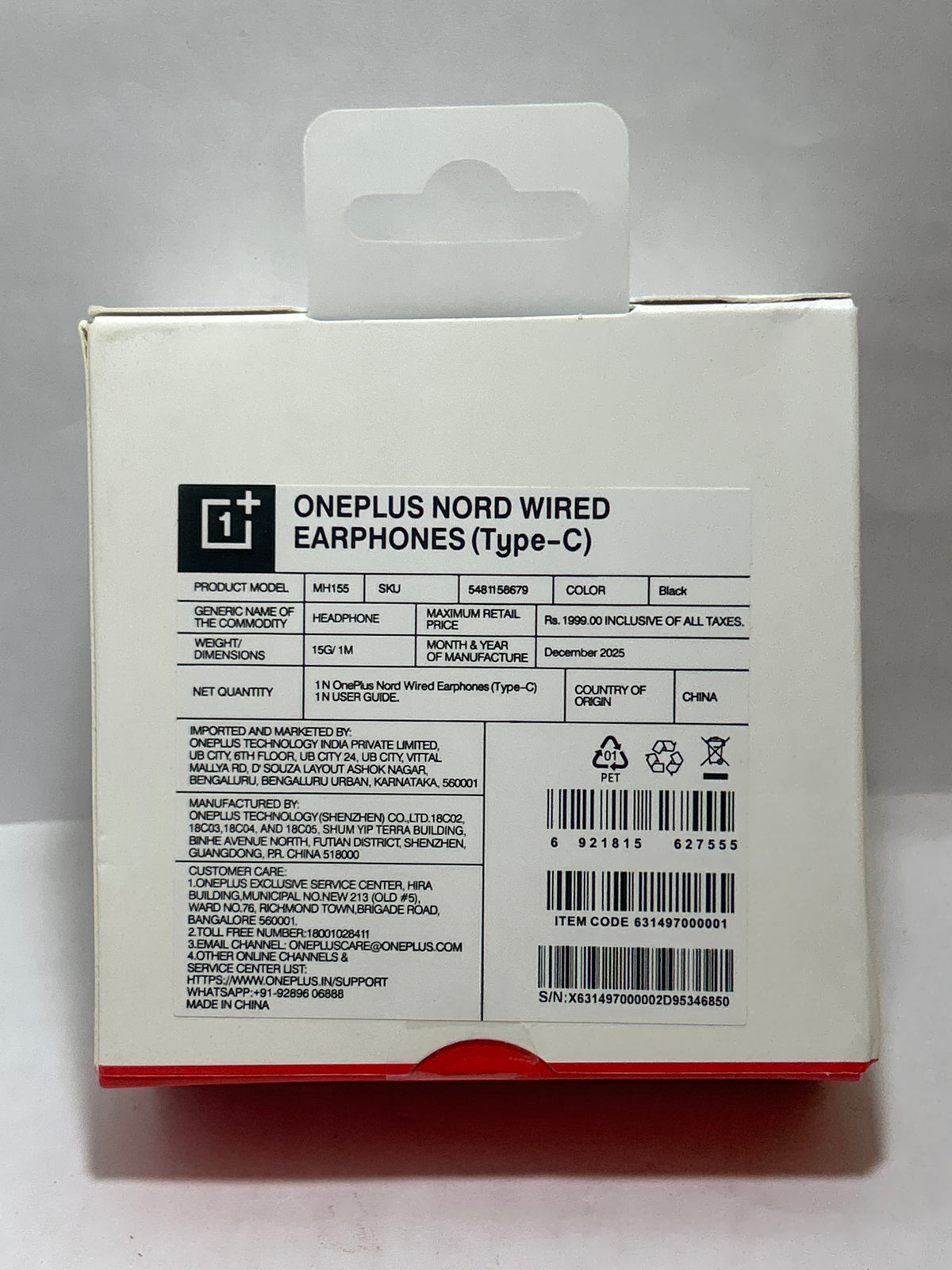One Plus Nord 100% Orignal  Type c Earphones