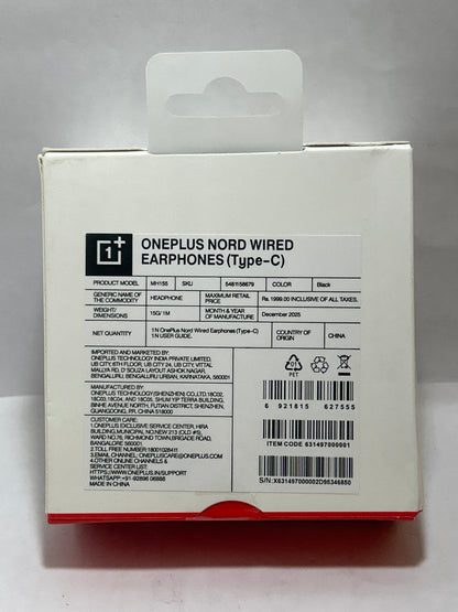 One Plus Nord 100% Orignal  Type c Earphones