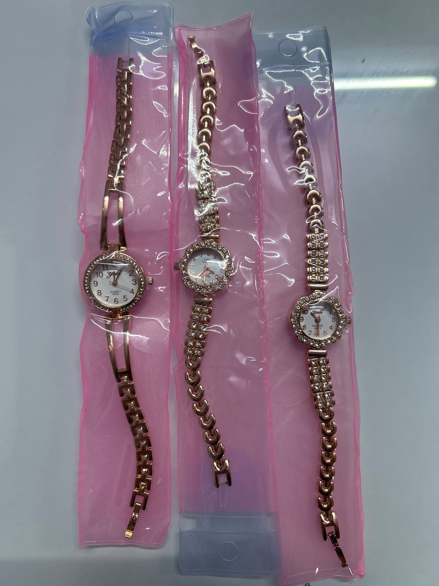 Fancy Golden Chain Strap Watches for Girls & Women