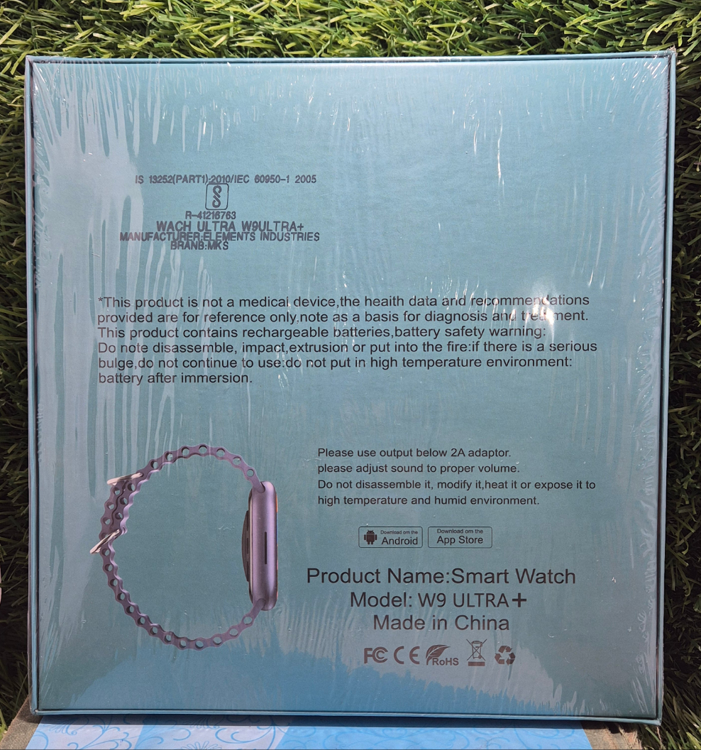 W9 Ultra+ Big Size Smart Watch 4+1