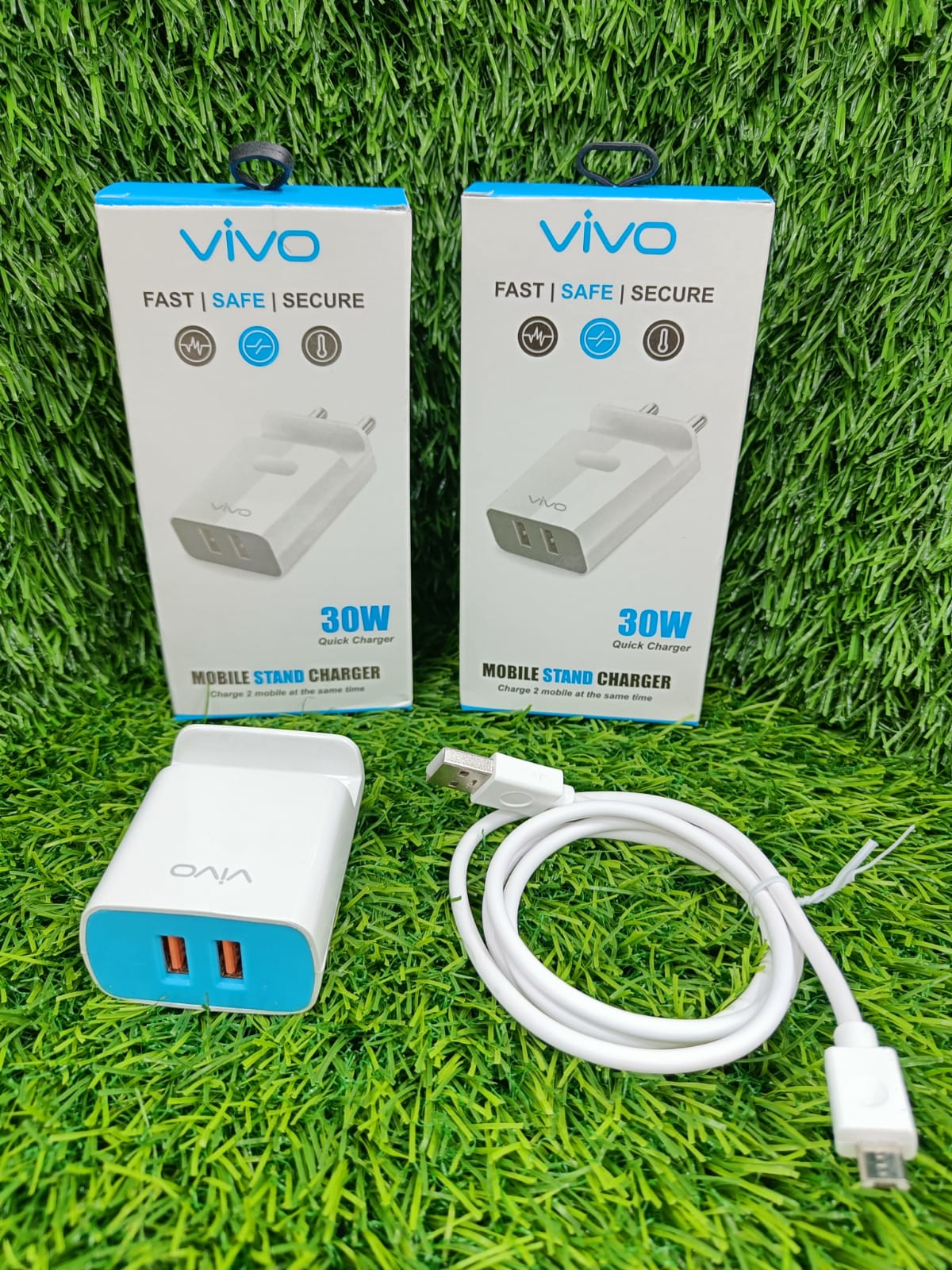 VIVO 30W/Doul USB Charger Stand wala