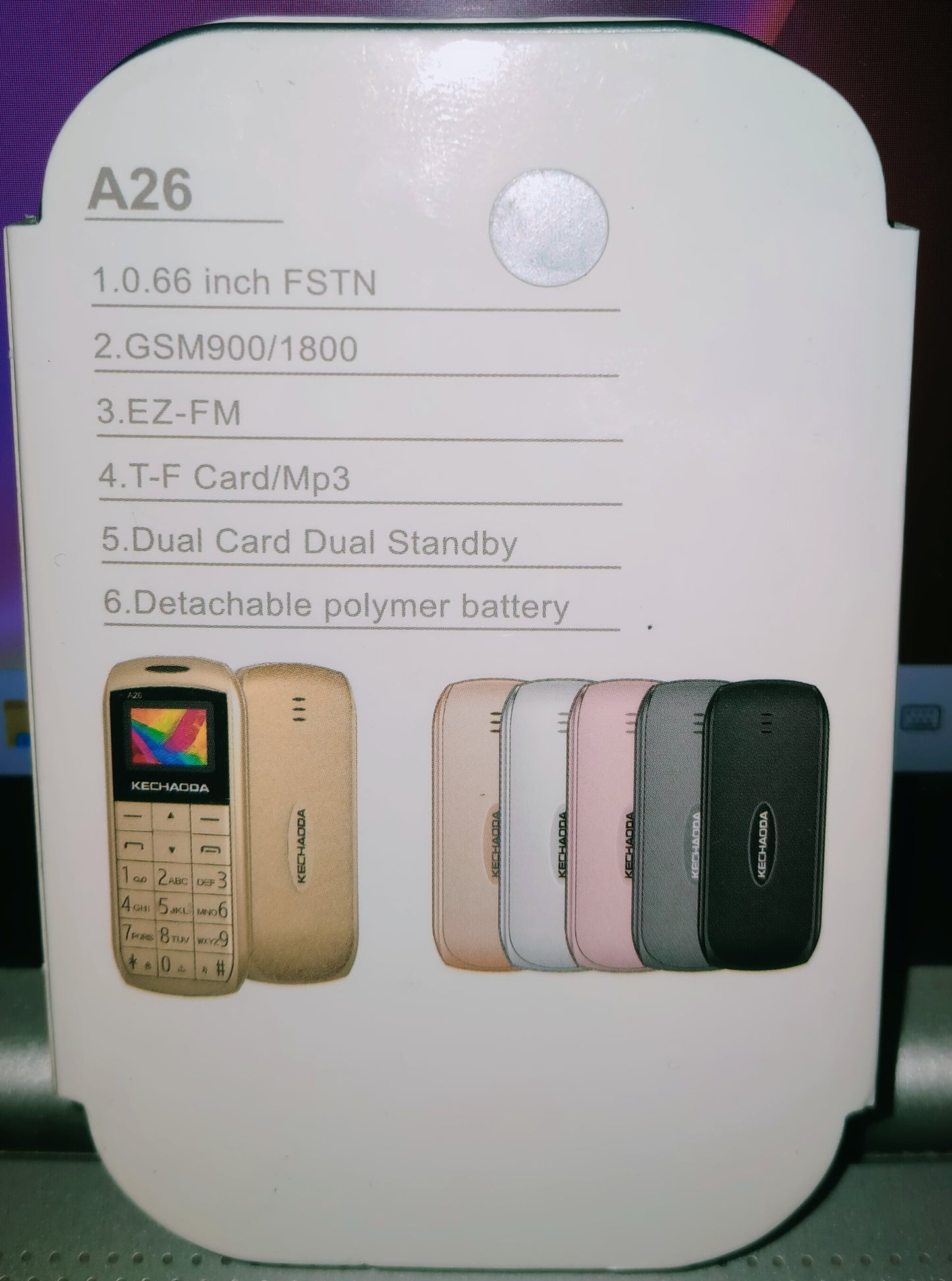 KACHAODA A26/A27 mobile phone