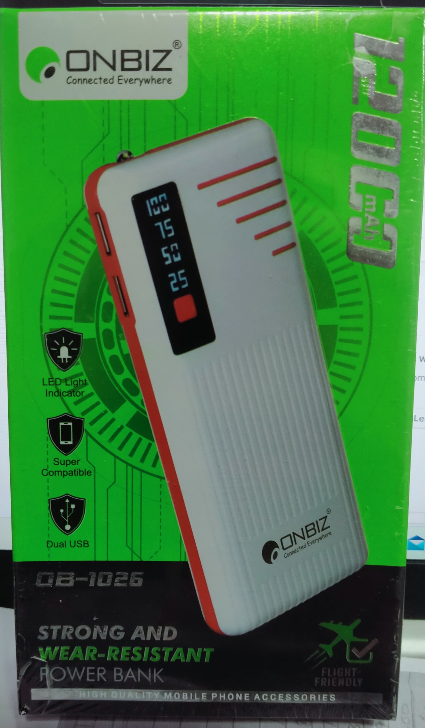 Onbiz 12000 MAH Powar Bank